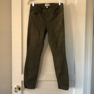 Paige Olive Jeans NWOT